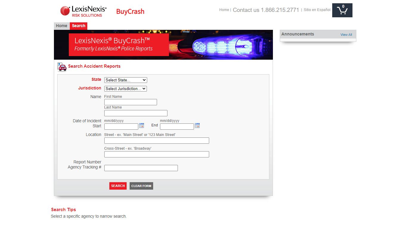 LexisNexis BuyCrash | Login